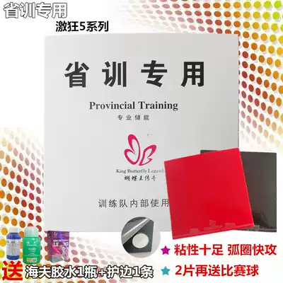 Provincial training rubber Mad 5 reverse glue provincial team table tennis training special set of rubber table tennis racket bottom plate rubber to send glue