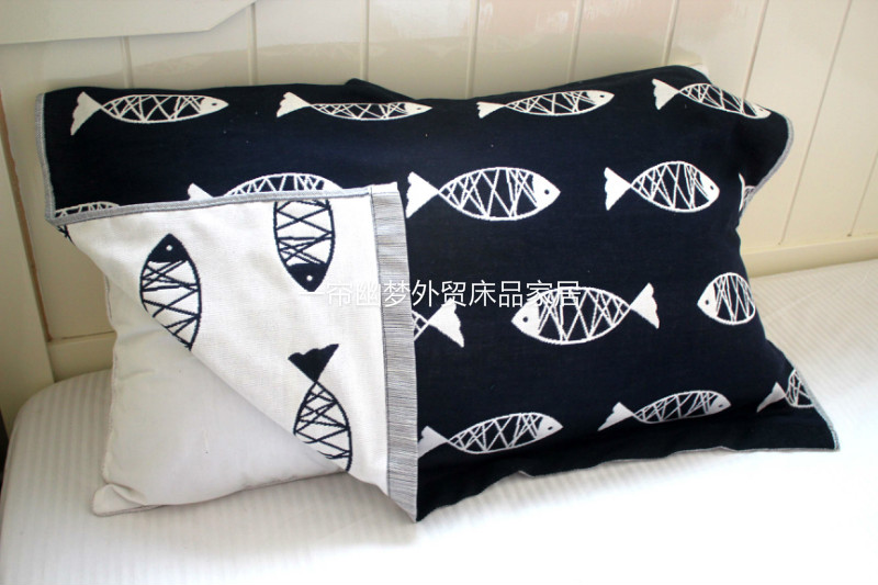 Mới: cotton thoáng khí và thấm mồ hôi cotton cotton đôi gối gối khăn 50 * 80cm cặp khăn choàng gối