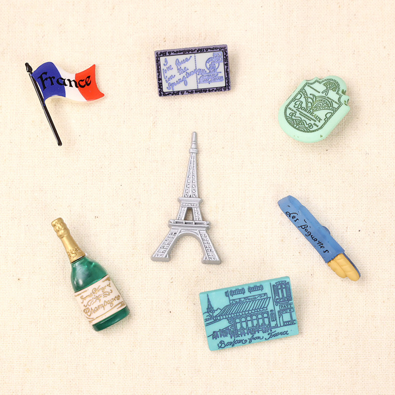 US imported buttons fashion French tour resin jewelry beautiful handmade cloth clothing mini decoration button