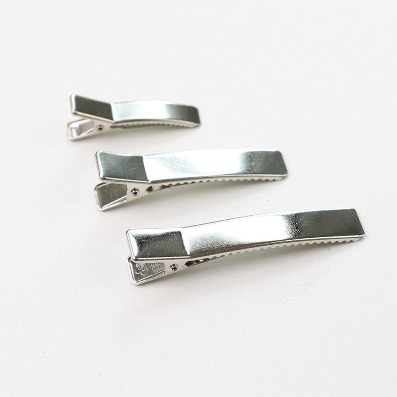 Korean imported thickened arc-shaped duckbill clips, hair clips, DIY material kits, bow top clips, headwear clips