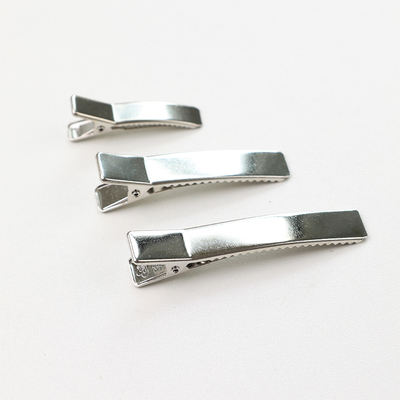 Korean imported thickened arc-shaped duckbill clips, hair clips, DIY material kits, bow top clips, headwear clips