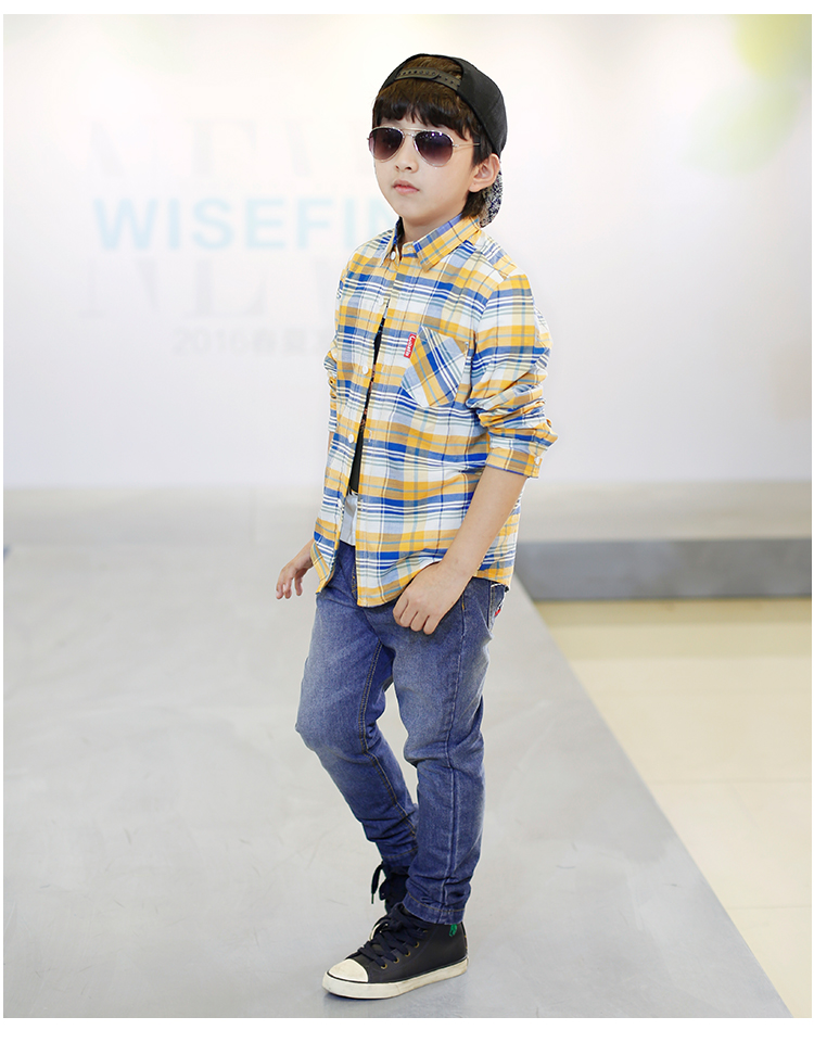 Chemise garcon WISEFIN à manche longue - Ref 2074588 Image 17
