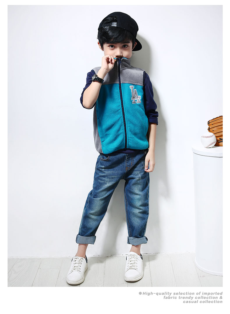 Gilet garcon WISEFIN en flanelle - Ref 2067650 Image 24