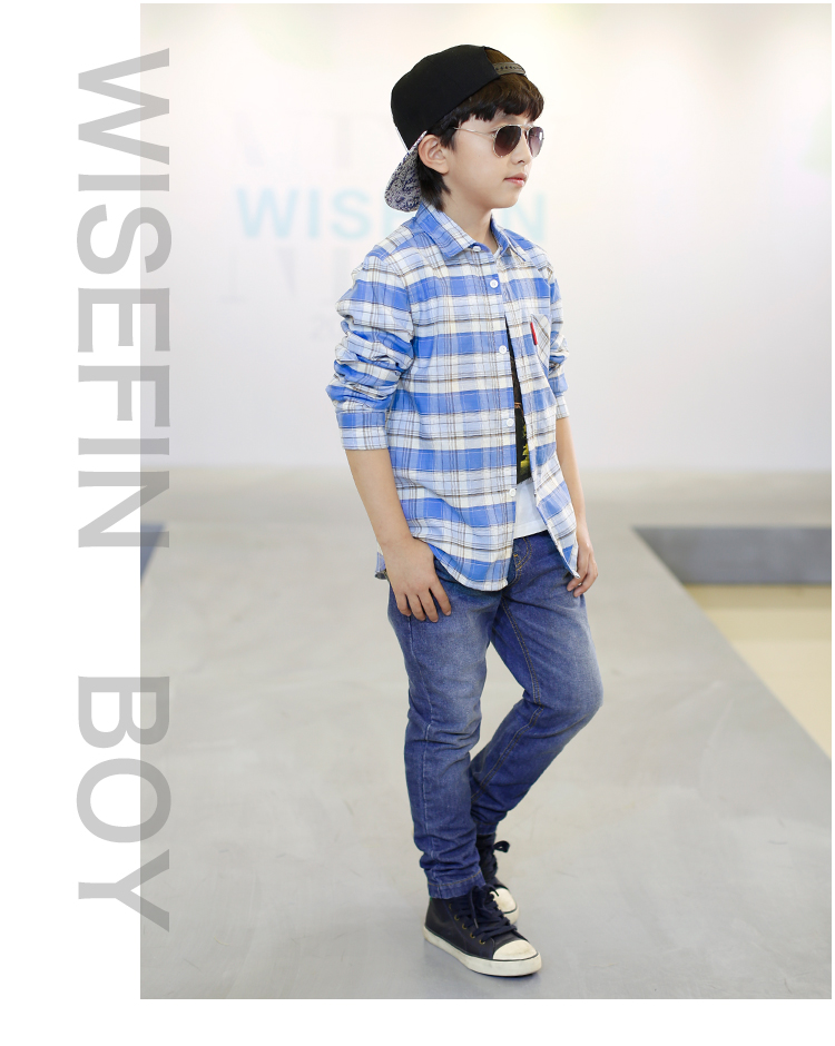 Chemise garcon WISEFIN à manche longue - Ref 2074588 Image 13