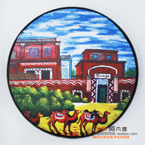 Xinjiang Uygur ethnic musical instrument camel cow leather playing hand drum dance performance Props Restaurant Meeting Gift