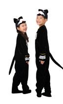 New Years Day Childrens Day Animal Fruit Performance Costume Small Black Cat Old Cat Childrens Drama Performance Stage Play