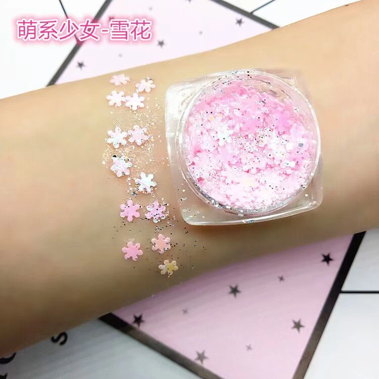Âm thanh rung động với lớp gel bóng mượt cao cấp trang điểm mắt hiệu suất sân khấu trang điểm ảnh flash mắt bóng cô gái lấp lánh