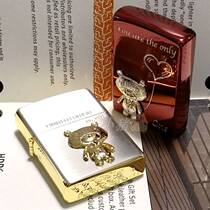 (Piggy)Zippo〓Japanese version Silver-plated Limited edition Golden Bear 3-124a 154a 165a 165b