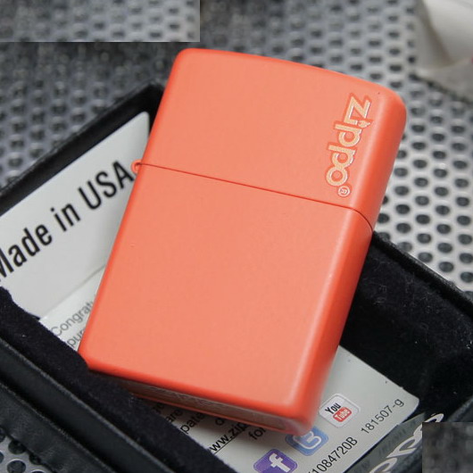 18 years old shop piglet Zippo orange matt lacquer trademark 231ZL