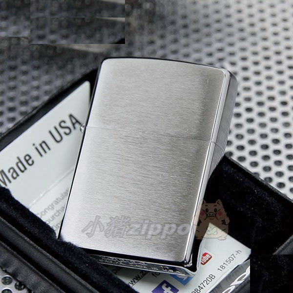 178 years old shop piglet Zippo classic chrome-plated wire drawing 200