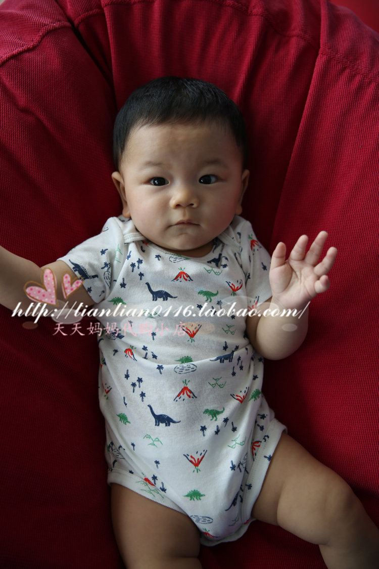 Chia chỗ duy nhất Hoa Kỳ Carters nam kho báu bông ngắn tay túi rắm quần áo mùa hè phong bì cổ áo ngắn tay romper jumpsuit bộ body bé gái đáng yêu