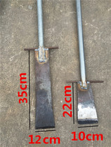 Real shot spring steel tree shovel long iron handle foot steel shovel hole shovel pole shovel agriculture