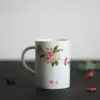 Landscape flower god peach flower hand painted cup Jingdezhen ceramic mug female male retro cute creative cup household
