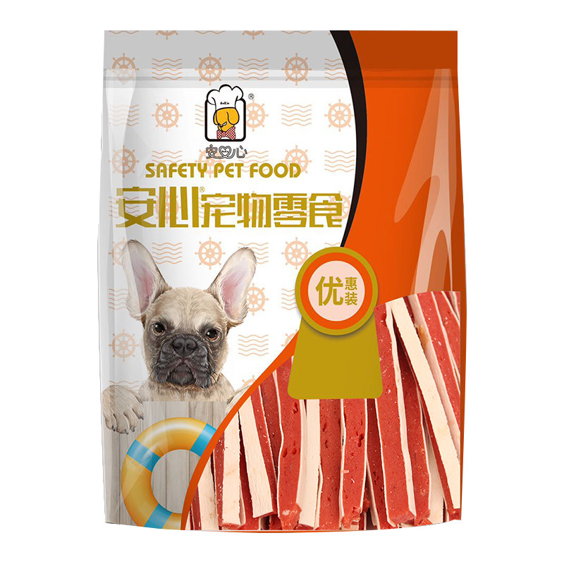 Rest assured cod chicken sandwich 340 dog snack pet supplement calcium small puppy Teddy training reward