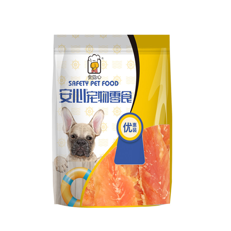 Safe chicken breast dry 300g dog snack pet supplement calcium dog dog Teddy and other training rewards