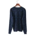 C series mùa xuân và mùa thu quầy để rút áo len nam cổ tròn màu xanh đậm mẫu áo len 49687 - Áo len