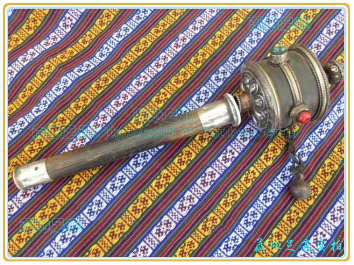 Tibet Nepal Handmade Warp Wheel Pure Copper Plus Yak Leather Shake to the Silo Pendulum collection