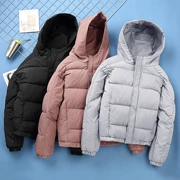 Han Road mùa đông mới trùm đầu quần áo cotton nam và nữ thủy triều áo kẹo màu dày mùa đông giản dị cặp đôi áo khoác