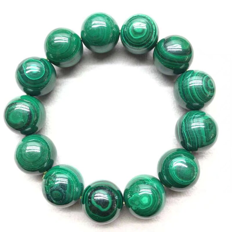 Double-Faced Malachite Bracelet, Natural Crystal, Old Mineral Material, No Optimization, Men's and Women's Bracelet, in Stock, Thousand-Layer Texture