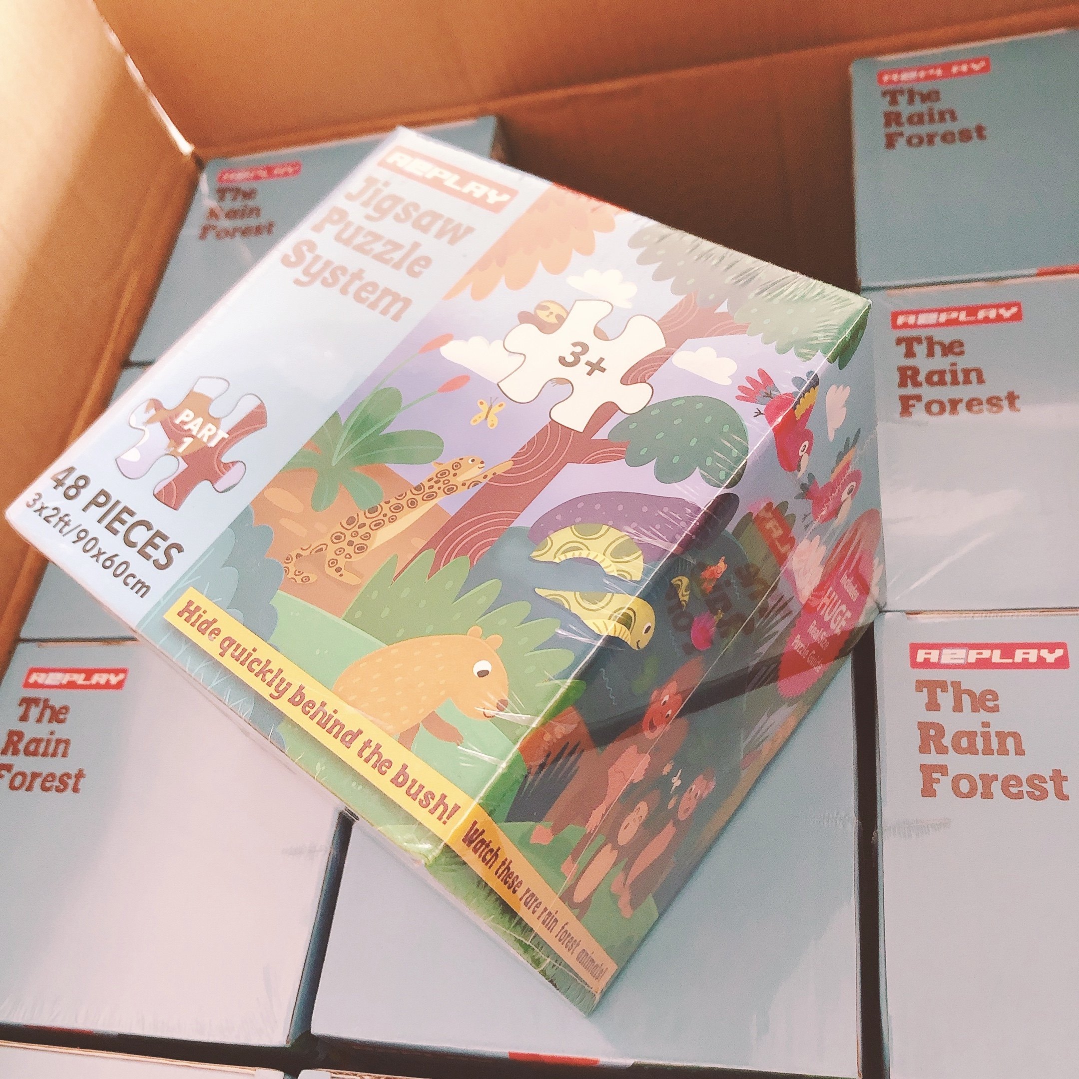 Игрушка 出口儿童大块入门拼图太阳系星球丛林动物主题玩具幼儿园离园礼物