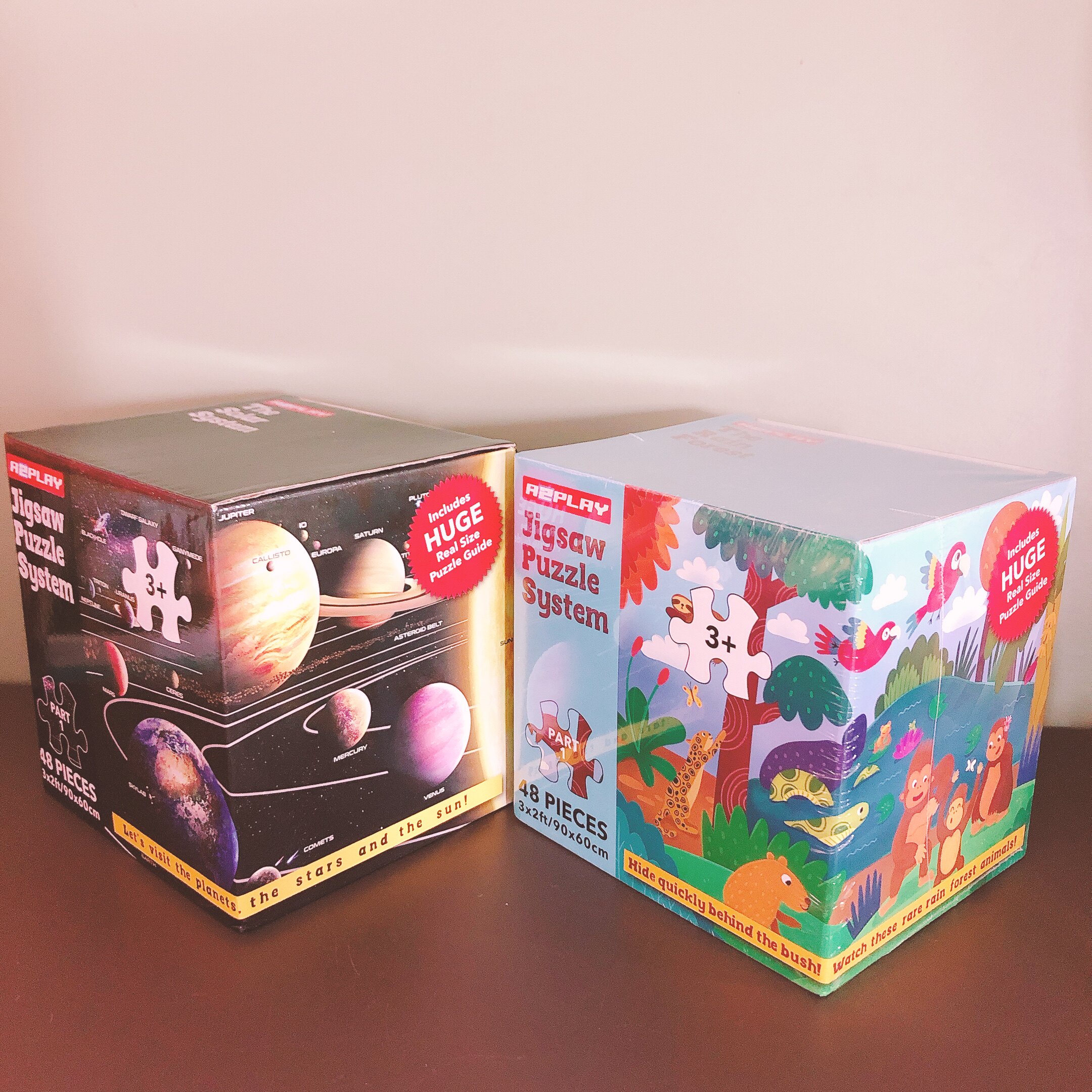 Игрушка 出口儿童大块入门拼图太阳系星球丛林动物主题玩具幼儿园离园礼物