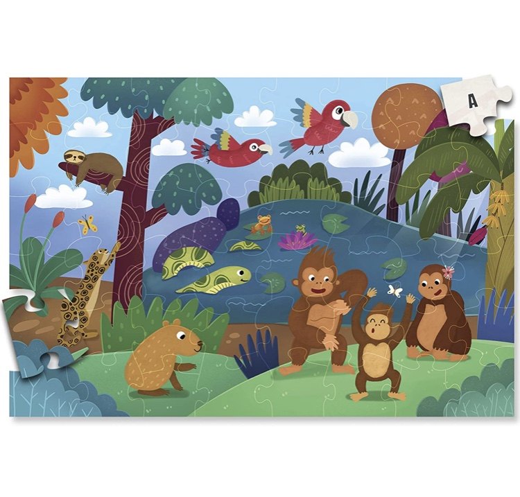 Игрушка 出口儿童大块入门拼图太阳系星球丛林动物主题玩具幼儿园离园礼物