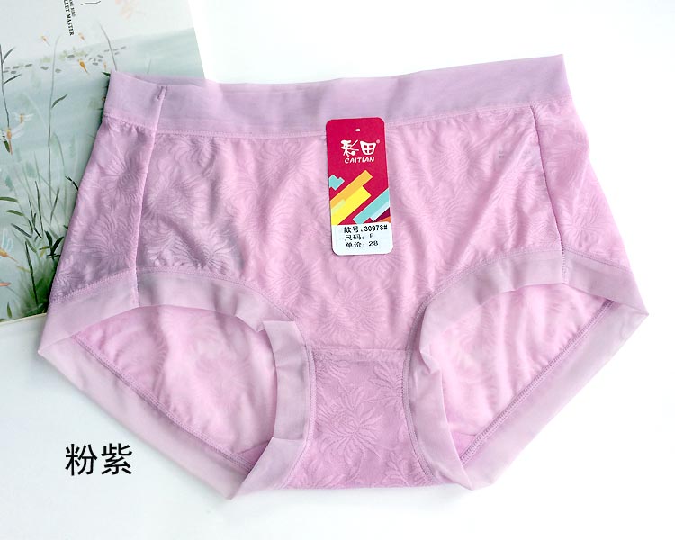 Caitian đồ lót phụ nữ lưới bông áo khoác eo 30978 thoải mái sexy mỏng breathable jacquard lưới phụ nữ đồ lót