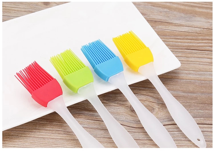 High temperature silicone brush A barbecue brush oil brush Kitchen brush oil baking brush sauce brush outdoor BBQ silicone