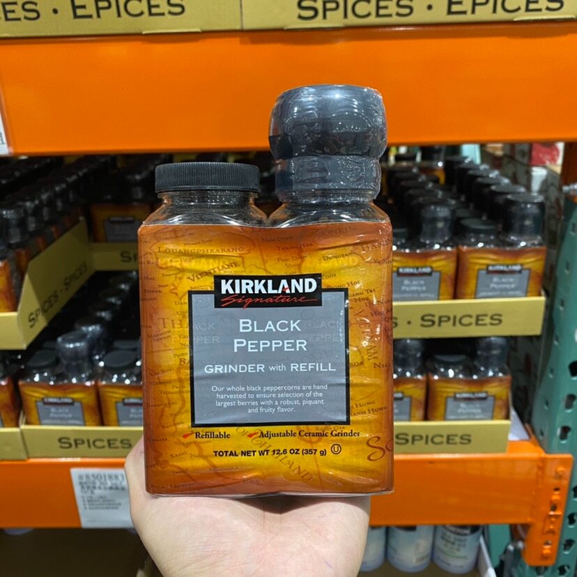 Spot Shanghai costco USA Kirkland Corkland black pepper contains grinding bottles 357g steak seasoning