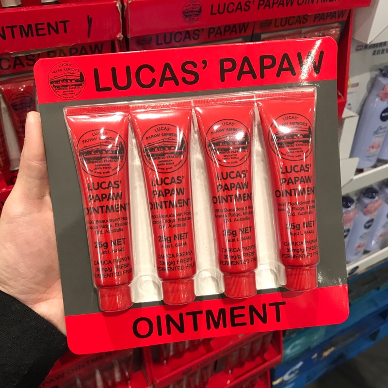 Shanghai Costco opens the market for Lucca Papaya Papaya Paste Single Cream Baby Face Cream Palate Protective Hand Cream