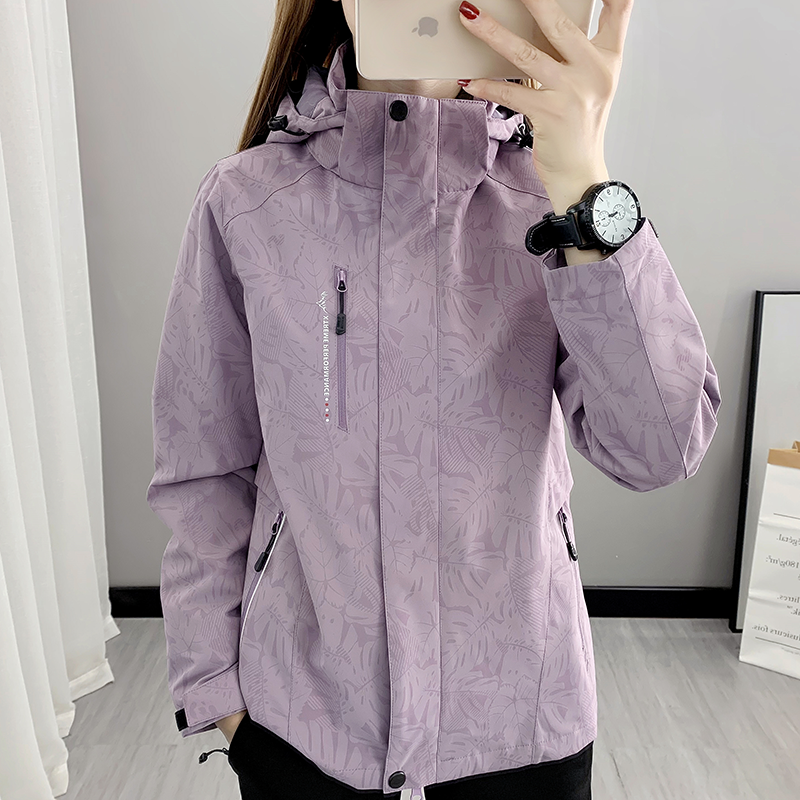 Submachine clothes autumn winter three-in-one detachable grip suede liner waterproof windproof outdoor tourist warm and thickened jacket