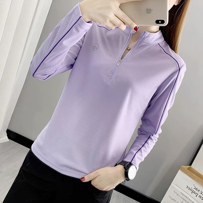 Speed Dry Long Sleeve T-shirt Woman Spring Summer Light And Breathable Outdoor Women's Climbing Sport Sunscreen Running Quick Dry Blouse