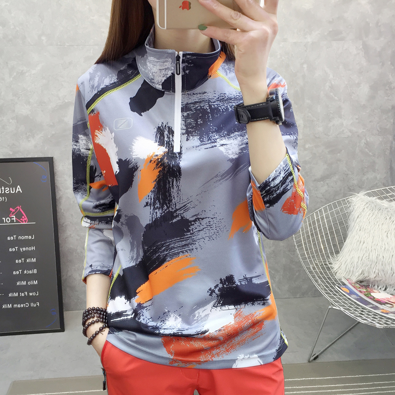 Speed Jersey Woman Long Sleeve Spring Summer Thin style Colorful Speed Dry Short Sleeve T-shirt Breathable Outdoor Hiking Mountaineering Clothes Quick Dry Clothing
