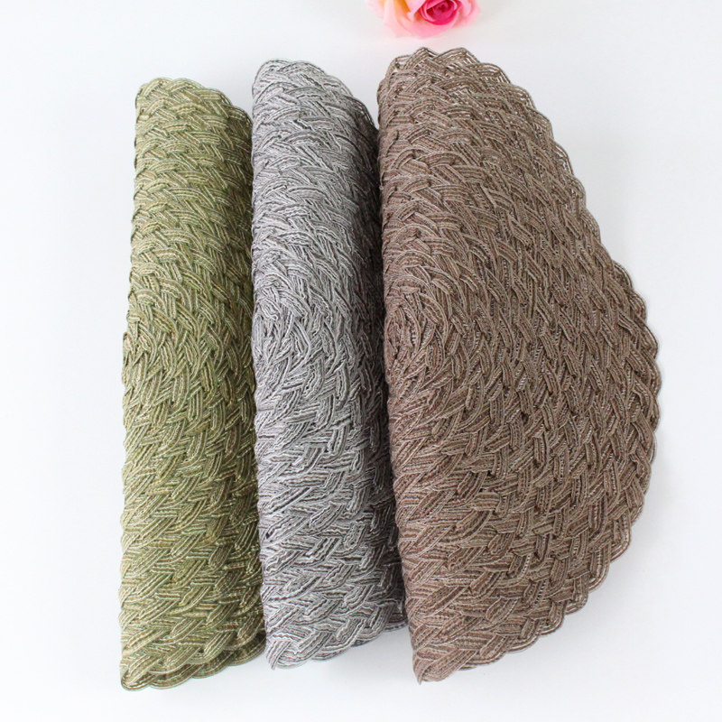 Japan-style Woven Heat Insulation Mat Table Mat Anti-Burn Bowl Mat home Cup Mat Cotton Linen Dish Mat Pan Mat heatproof Dining Mat