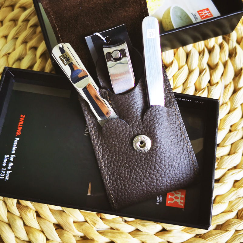 German Zwilling Manicure Set Original Imported Leather Set Stainless Steel Nail Clipper Eyebrow Clip Nail Clipper Tweezers