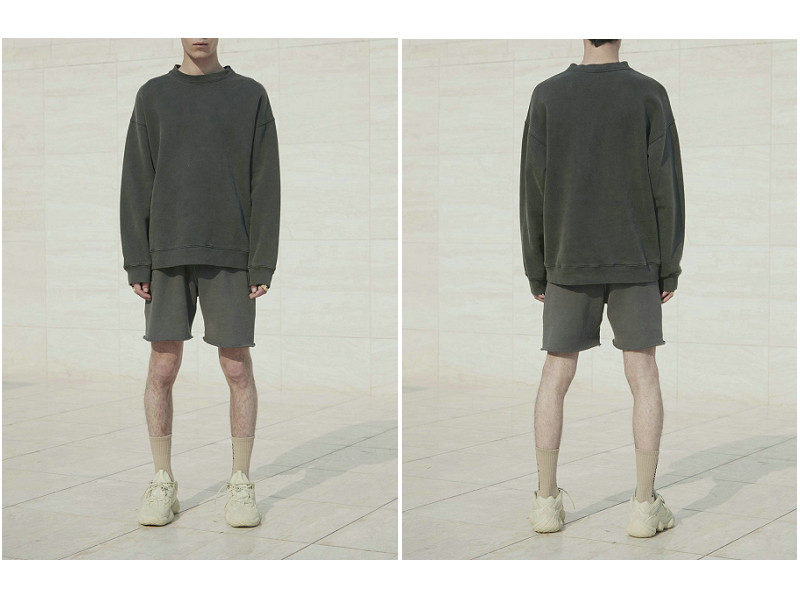 Текстура взрыв YEEZY SEASON 6 KANYE высокая улица земля цвет фонд мойка сделать старый брюки брюки 