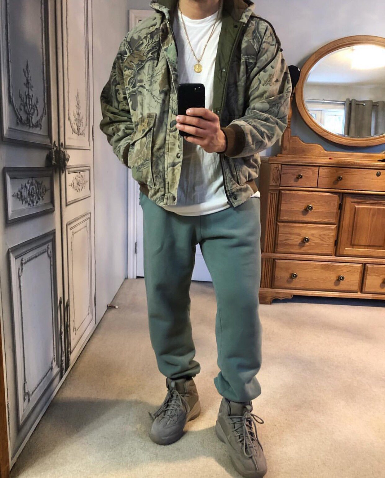 Текстура взрыв YEEZY SEASON 6 KANYE высокая улица земля цвет фонд мойка сделать старый брюки брюки 