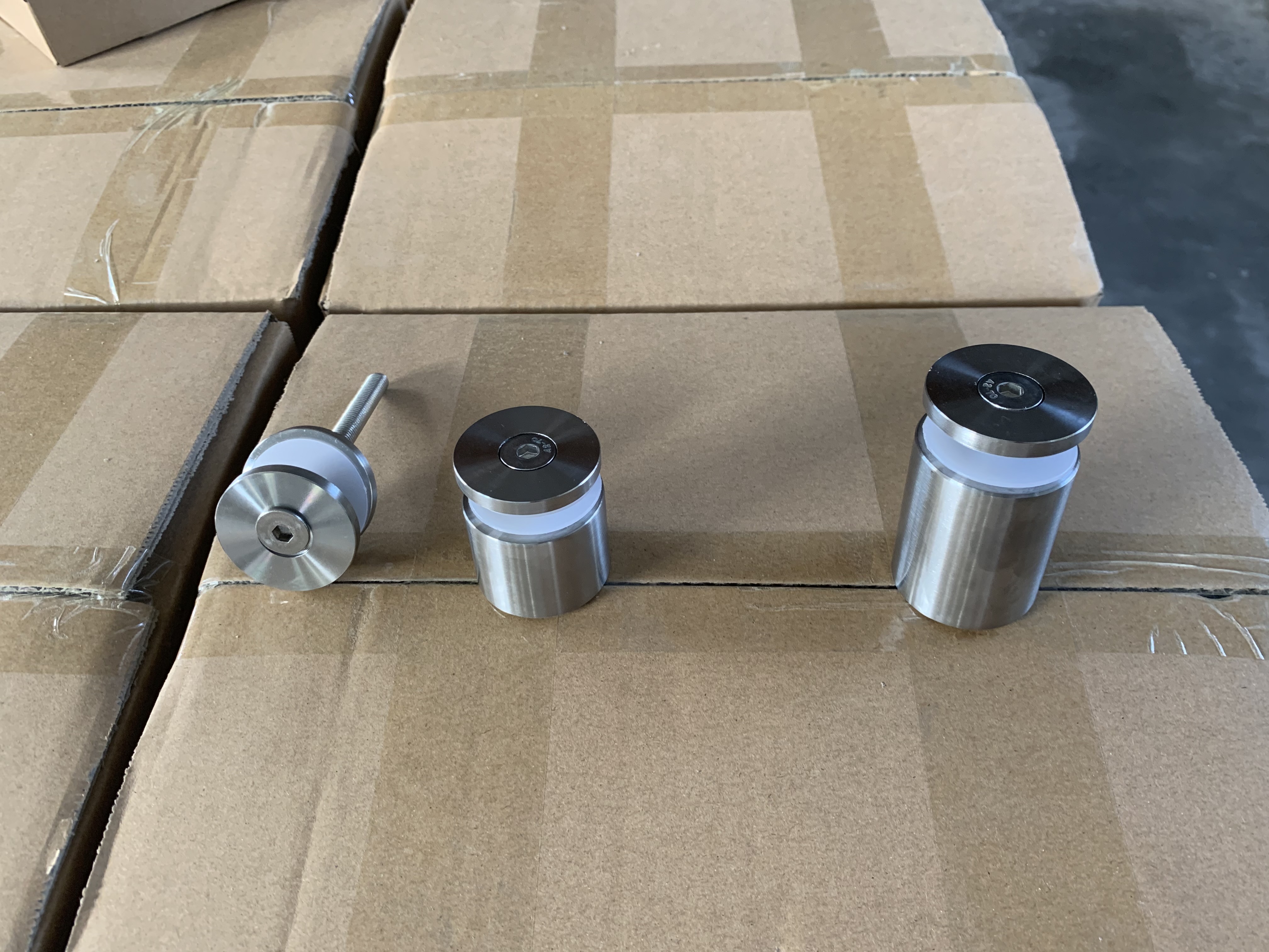 Glass Curtain Wall Stairway Armrest Railings 304 Stainless Steel Accessories Refuting Head Switching Base Glass Collet 10mm