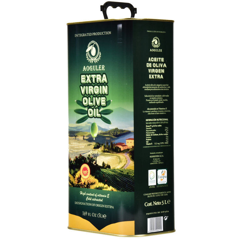 Spain original imported PDO extra virgin olive oil 5L 5 liters acidity 0 2 edible cooking pregnant baby