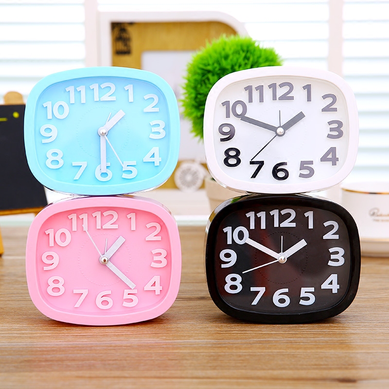 Mute bedside multi-function battery small alarm clock mini creative minimalist student digital electronic clock desktop