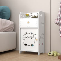 Simple modern bedside table mini storage cabinet multi-function locker bedroom simple white bedside cabinet