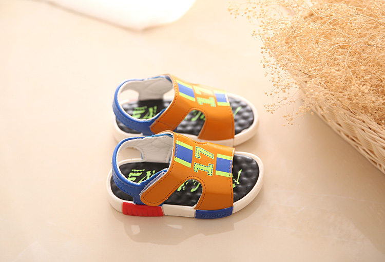 Sandales enfants en Cuir spatial orteil suture de voiture pour été - semelle tendon - Ref 1051207 Image 25