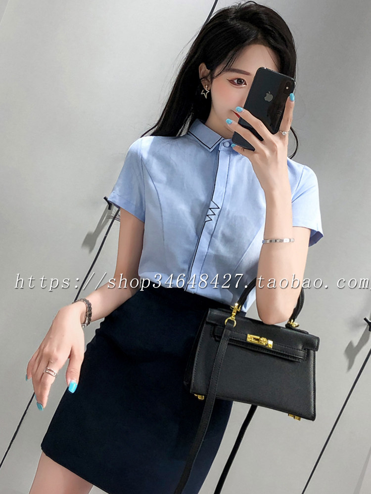 PROFESSIONAL WEAR SUMMER WOMEN THINNESS AGE REDUCTION OL TEMPERAMENT GODDESS FAN HEALTH CENTER WORK CLOTHES SUMMER SUITS LIGHT AND THIN