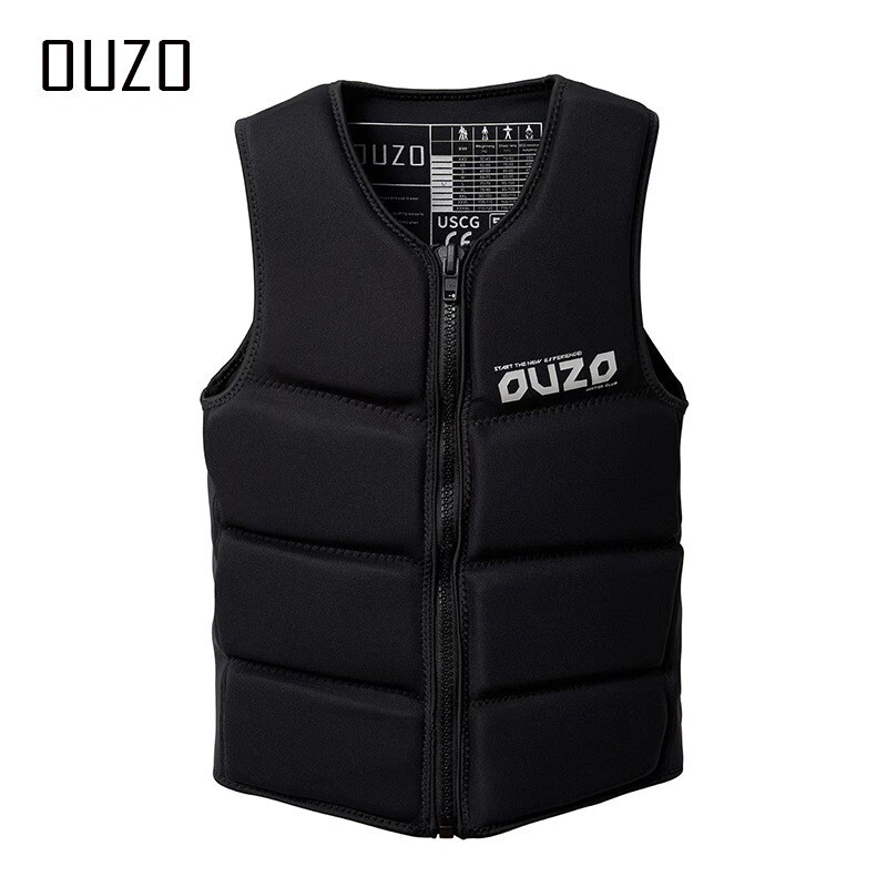 Ouzo Large Buoyancy Life Jacket Men's and Women's Life Vest Pvc Adult Rafting Surfing Buoyancy Vest Swimming Vest