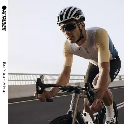 Race competition riding suit Men's and women's short-sleeved bicycle road bike riding jersey#attaquer