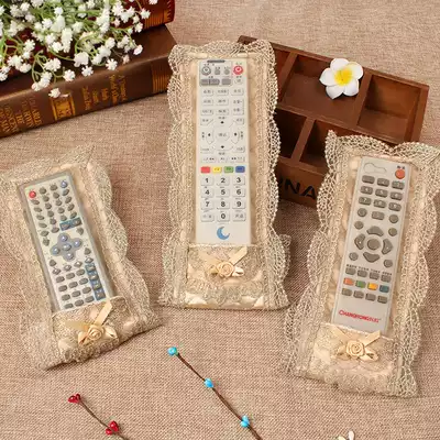 European-style fabric set-top box remote control cover Lace dust cover Telecom TV air conditioning remote control protective cover cover