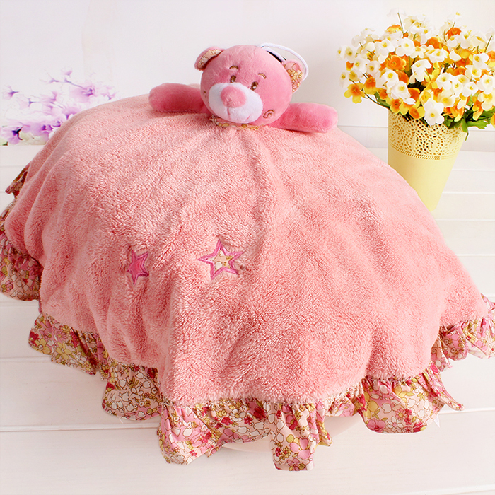 Cute card electrifying electric pan dust cover with multipurpose cover towels Coral Suede Hanging wipes soft absorbent handkerchief
