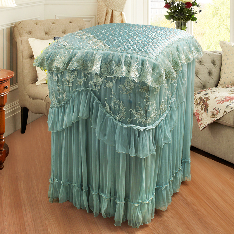 Fabric lace pulsator washing machine cover Drum washing machine dust cover household automatic washing machine cover towel