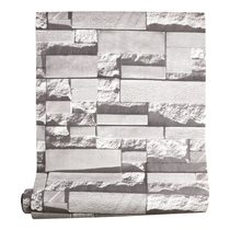 Three-dimensional fashion gray-white brick brick wallpaper yellow stone wallpaper clothing store wallpaper background wallpaper