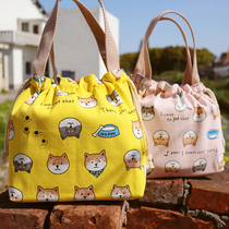 Tote Bag tote bag lunch box bag original work with rice bag Japanese thick simple rice bag Fashion Bag